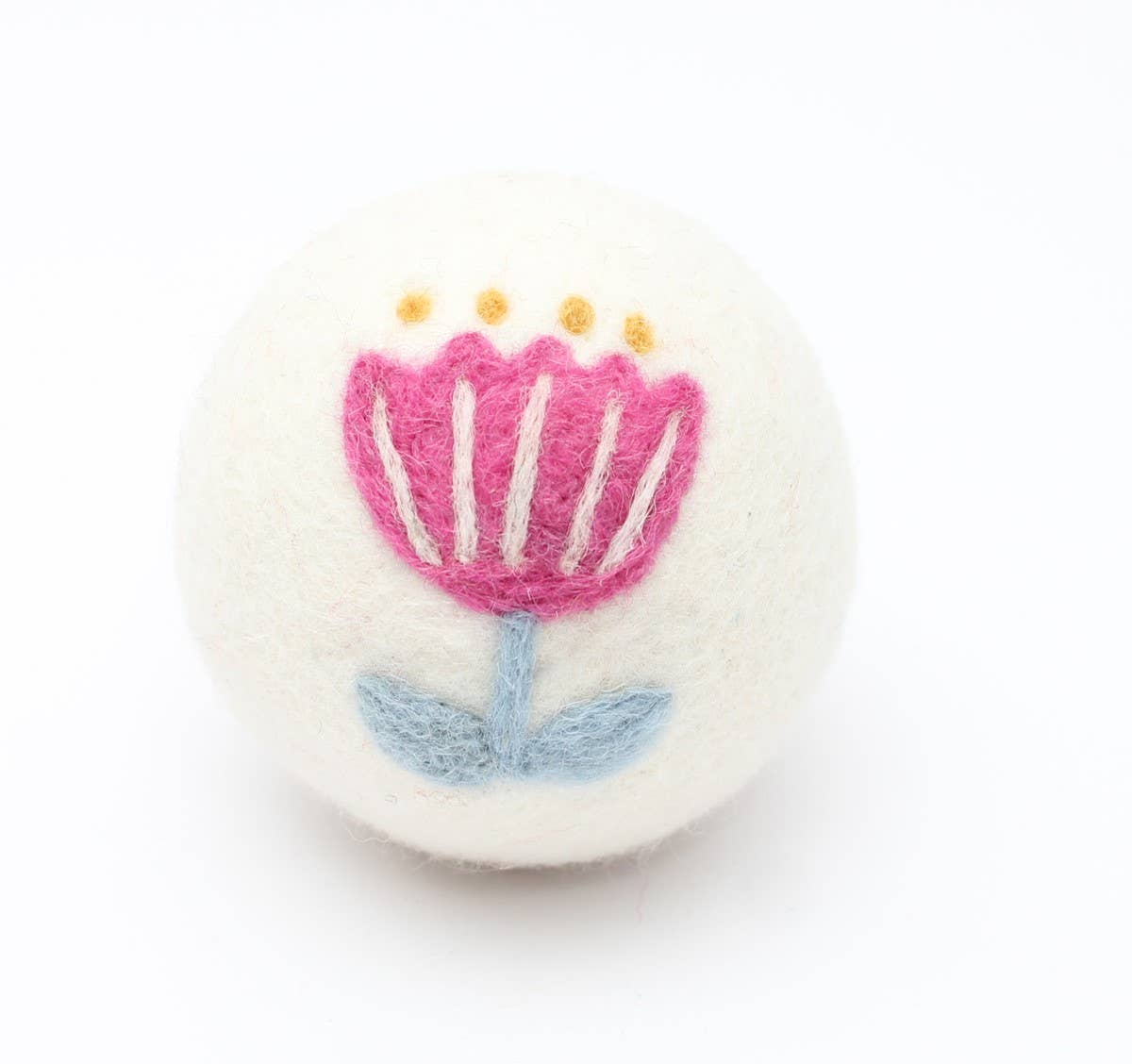 Flowers: Eco Wool Dryer Balls Fair Trade: Yellow/Blue