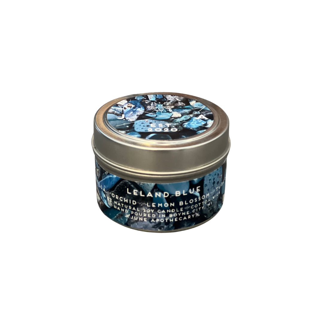 Leland Blue 4oz Travel Candle - Michigan