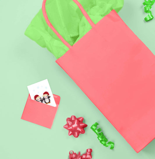 Christmas Penguins Gift Enclosure Mini Card