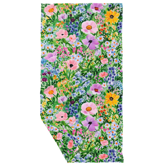 Floral Double Sided Waffle Dish Towel