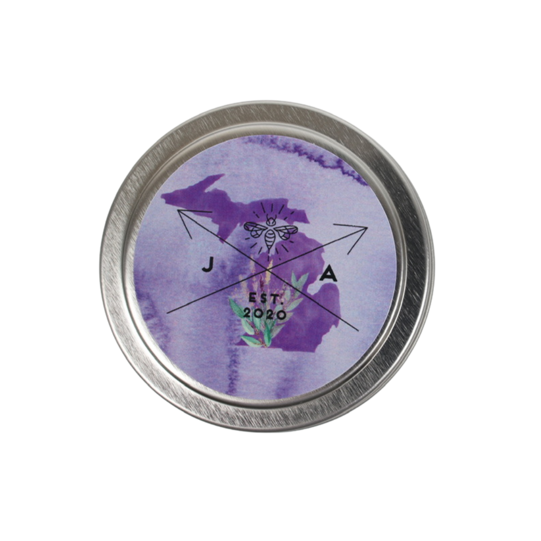 Lake Michigan Lavender 4oz Travel Candle