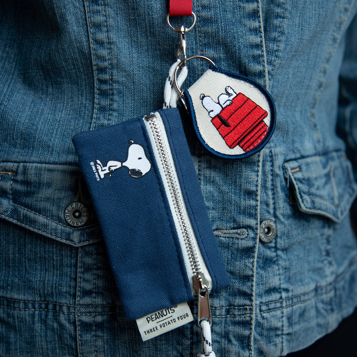 3P4 x Peanuts® - Snoopy Doghouse Patch Keychain