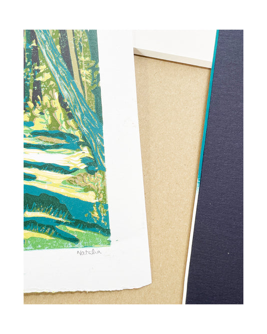 Cedar Trail Original Block Print - Special Edition