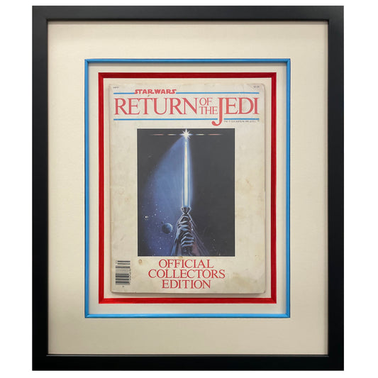 Framed Collector's Edition Magazine of Star Wars Episode VI: Return of the Jedi.