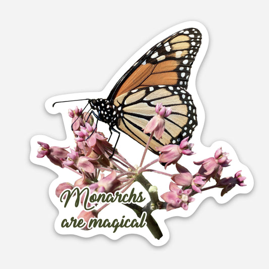 Monarchs are Magical Butterfly Vinyl Sticker