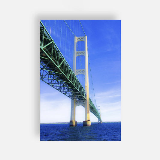 The Mighty Mac Postcard by Jennifer Wohletz of Mackinac Memories.