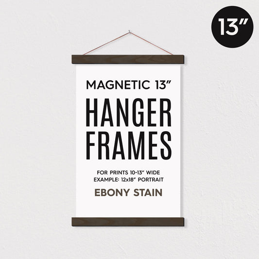 13" MAGNETIC Poster Hanger Frame™: Ebony Stain