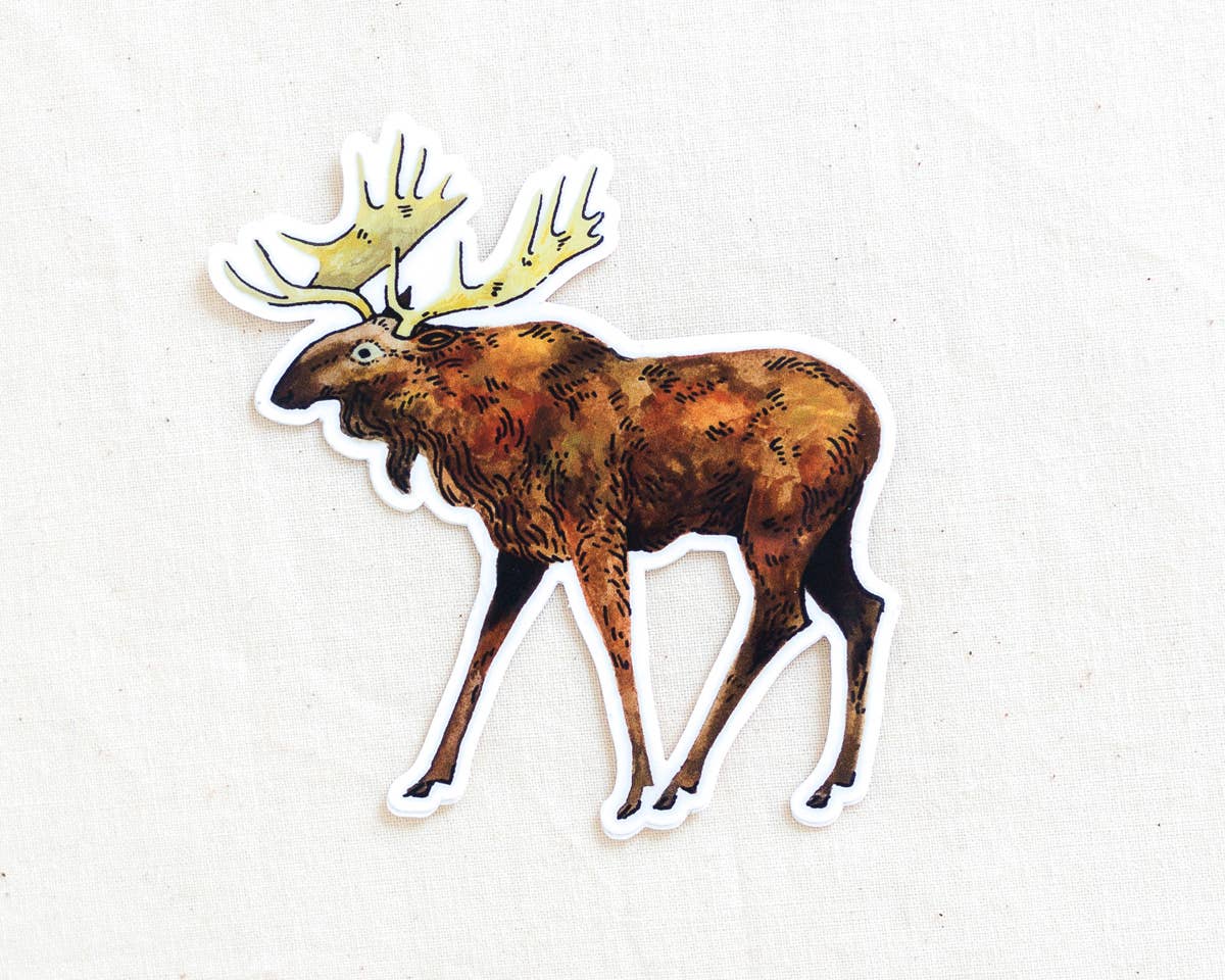 Moose Animal Vinyl Sticker