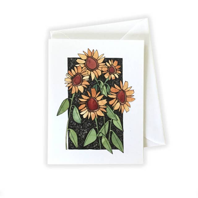 Sunflowers Notecard