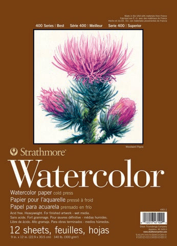 Strathmore 400 Series Watercolor Paper Pad