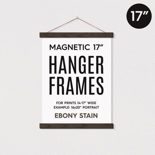 17" MAGNETIC Poster Hanger Frame™: Ebony Stain