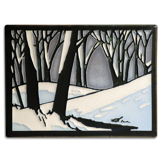 Snowscape– 6x8 art tile #6819