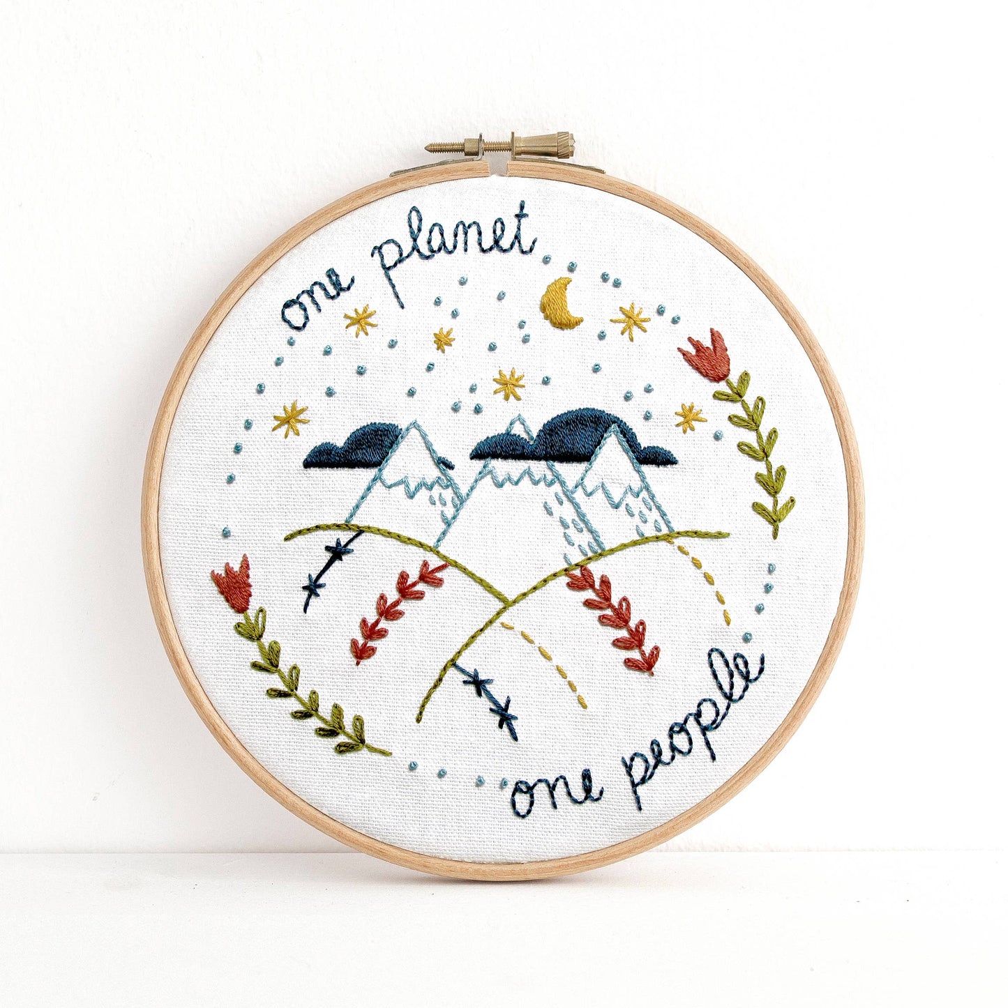 One Planet Embroidery Kit