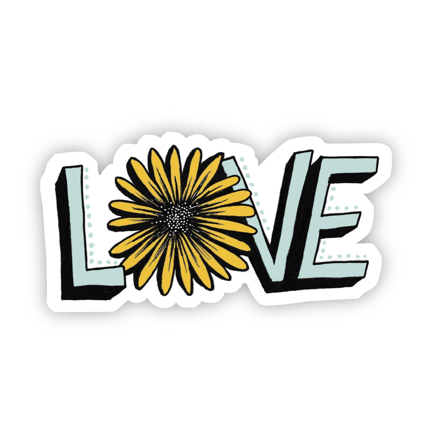 Love with Sunflower Sticker