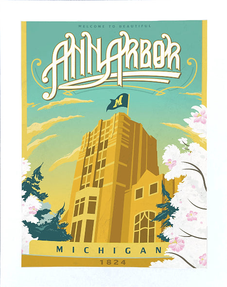 The Mighty Mitten Travel Posters 11 x 14"