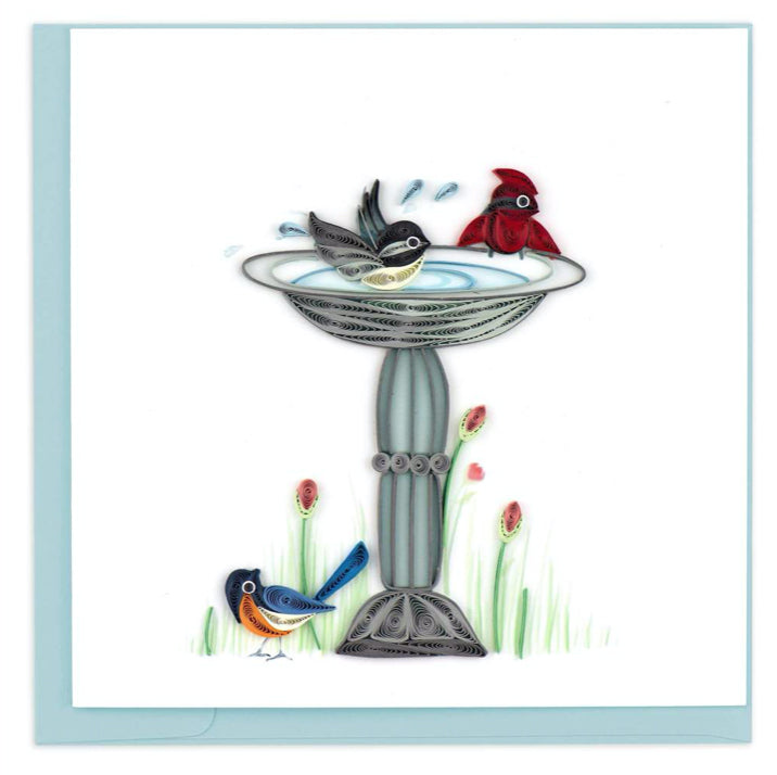 Greeting card by Quilling Card. Certified Fair Trade art cards handcrafted in Vietnam. 6" x 6" Blank inside. Extra postage required.  An ideal card to send to a friend or frame it as art!