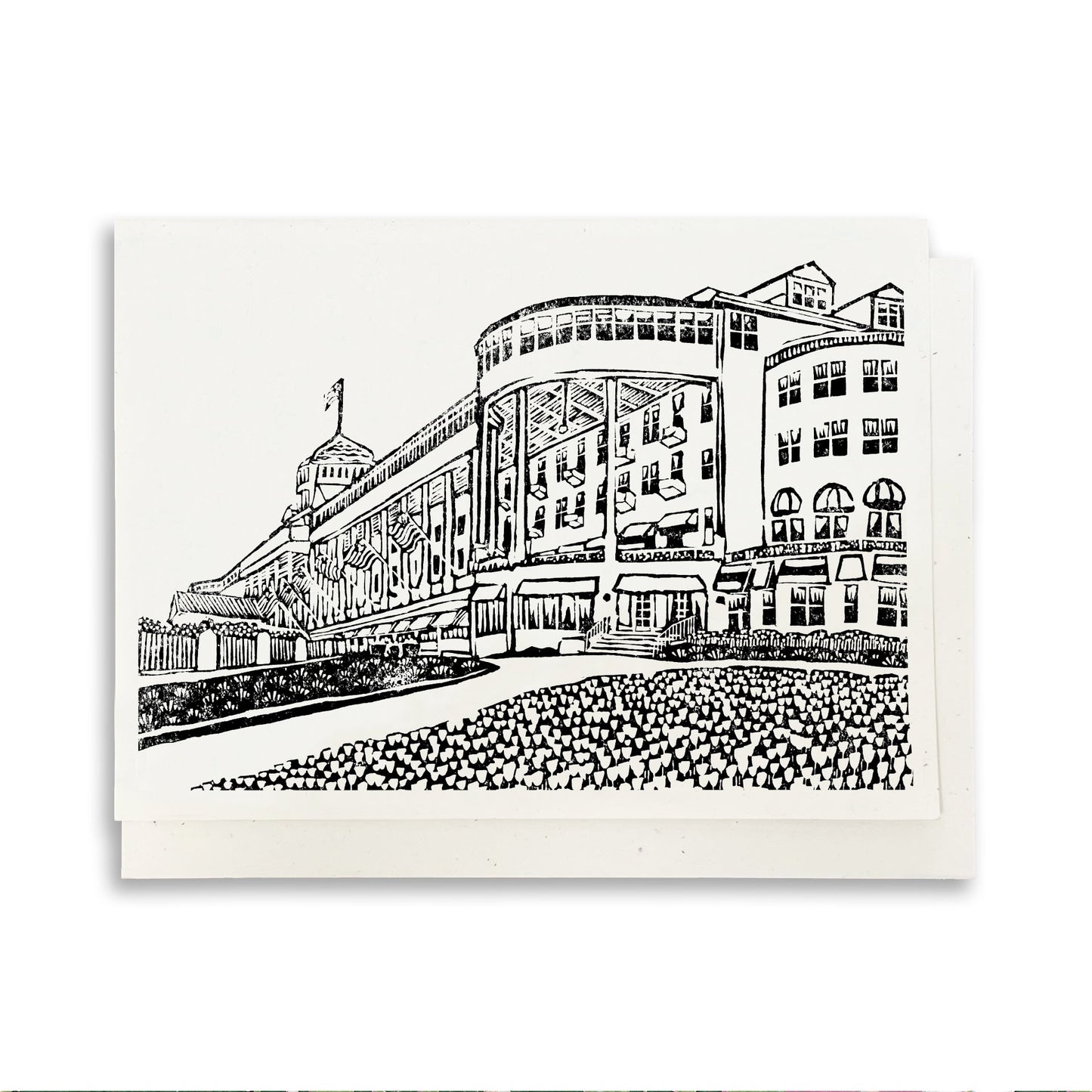 Grand Hotel greeting card by Natalia Wohletz of Peninsula Prints.