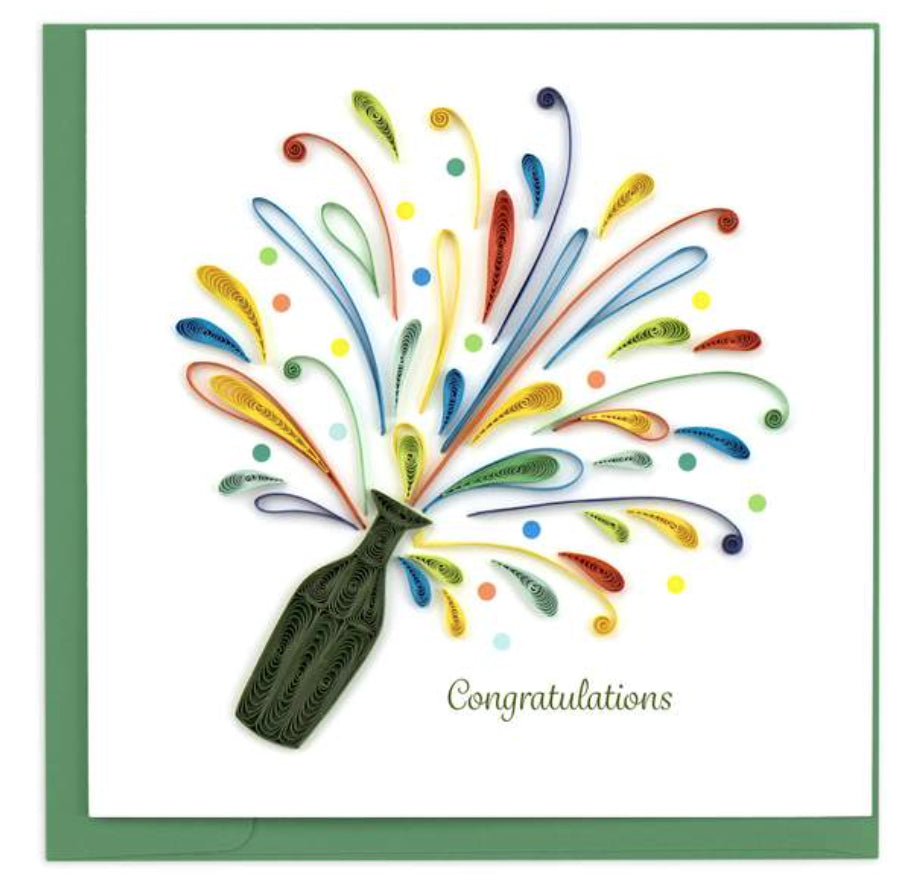 Quilled Celebration Congrats Card