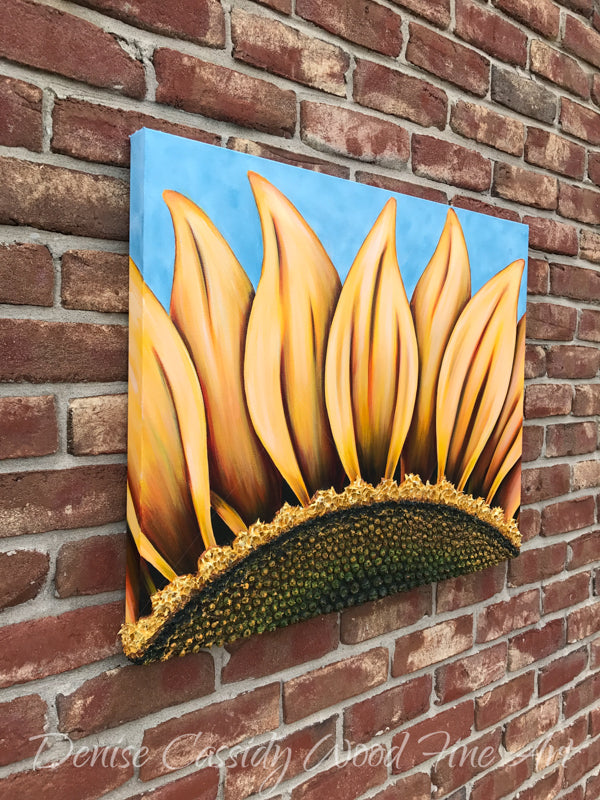 Summer Sunflower painting by Denise Cassidy Wood.