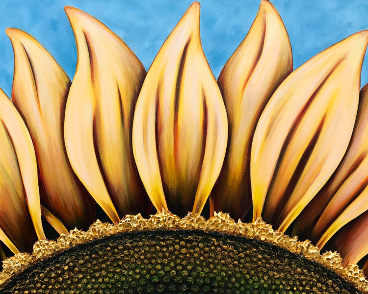 Summer Sunflower painting by Denise Cassidy Wood.
