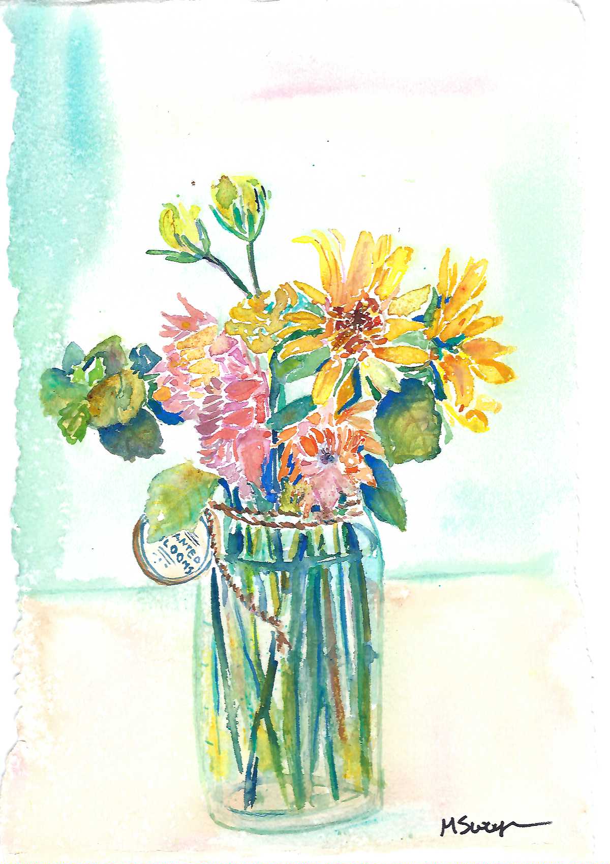 Enchanted Blooms Bouquet- watercolor
