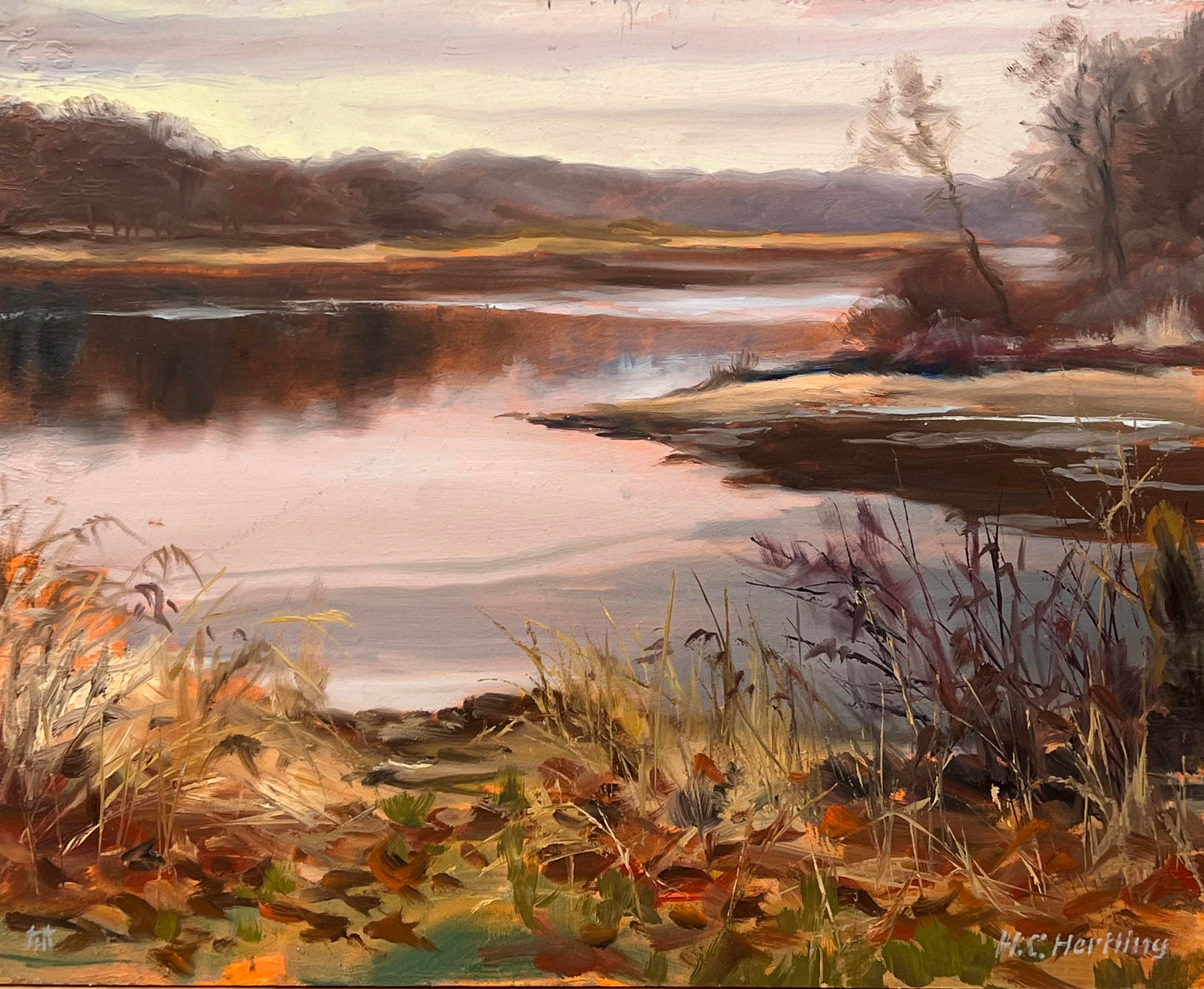Fall Lake - Oil Painting