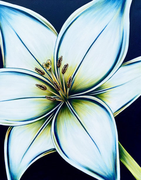 Contemporary floral painting by Denise Cassidy Wood of Northville, Mich.  