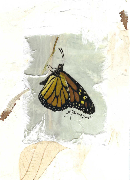 Monarch blank greeting card by Janice A. Copperstone of Milford, Mich. 