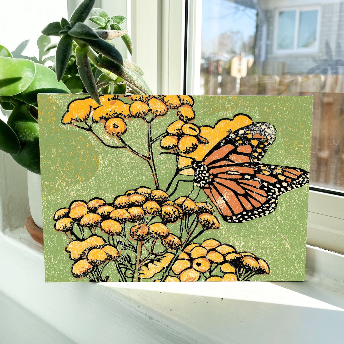 Monarch on Tansy Giclée Art Print