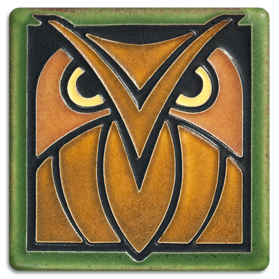Owl – 4x4 art tile