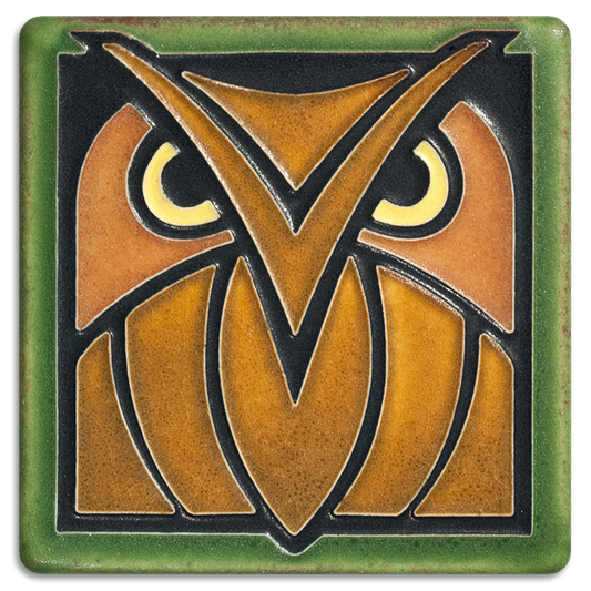 Owl – 4x4 art tile