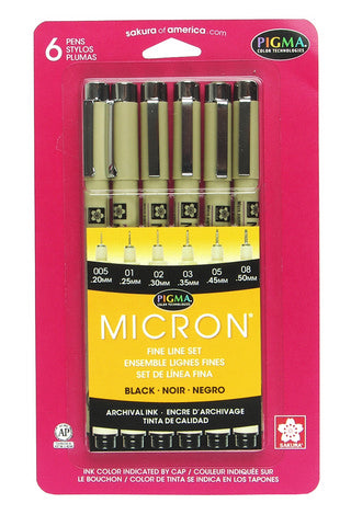 Pigma Micron Pen Sets