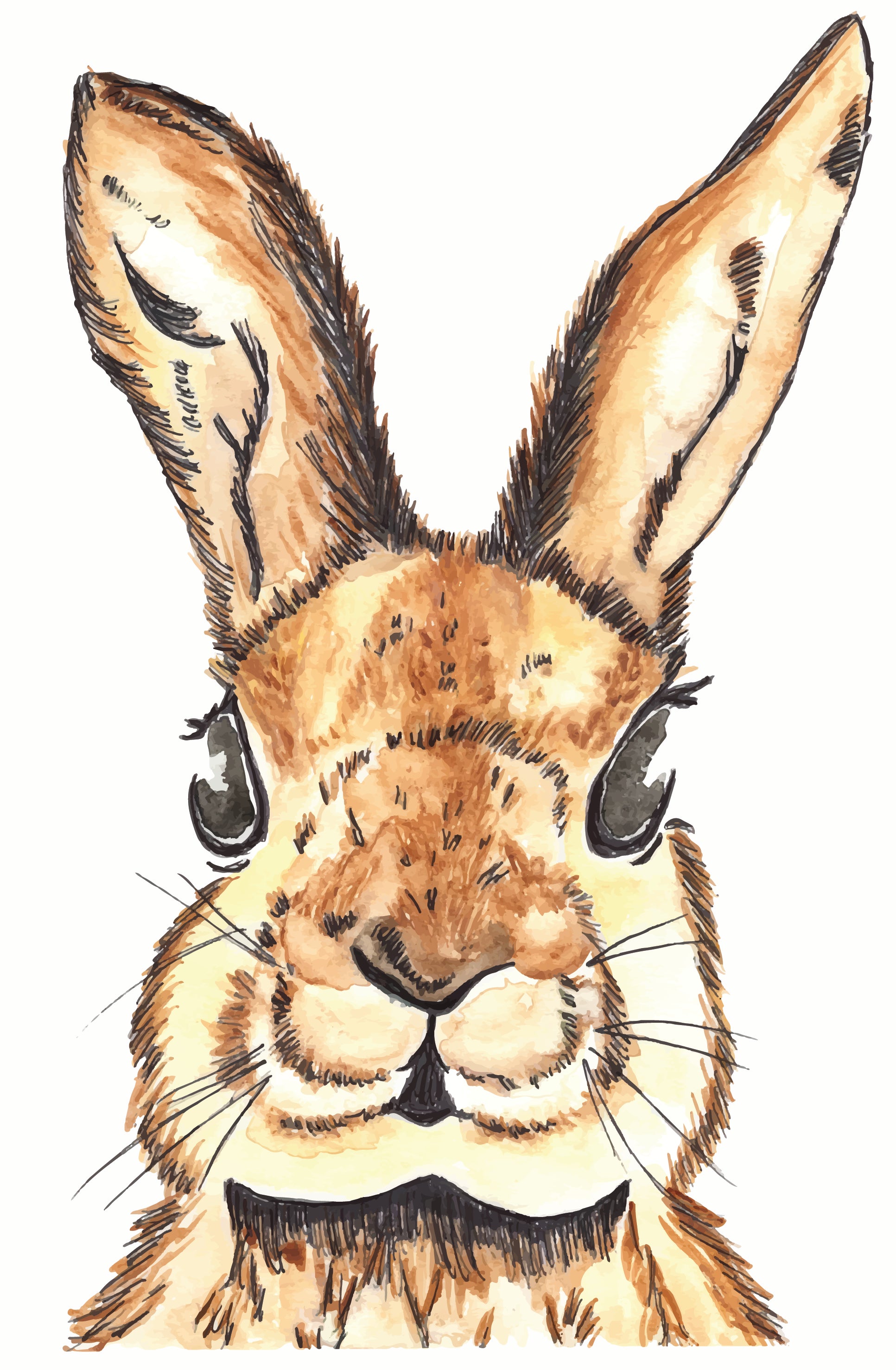 The Perfect Rabbit is just that…a cute, whimsical watercolor painting of the most adorable hare by Abigail Powers.