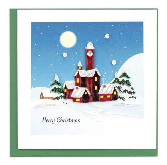 Santa's Village Quilling Card