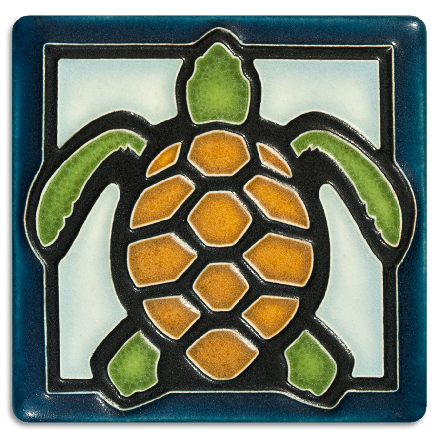 Turtle (Light Blue) – 4x4 art tile
