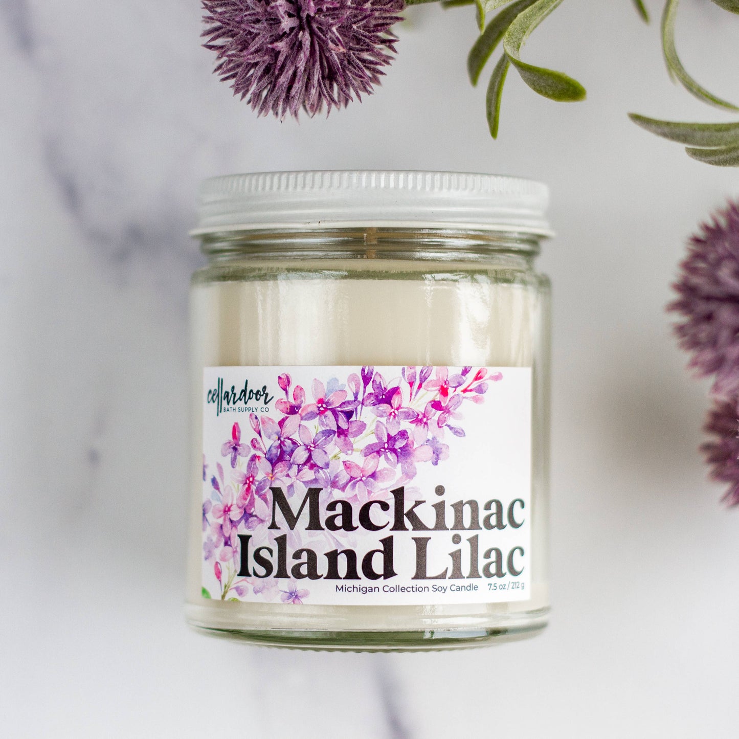 Mackinac Island Lilac - 7.5 oz Soy Candle
