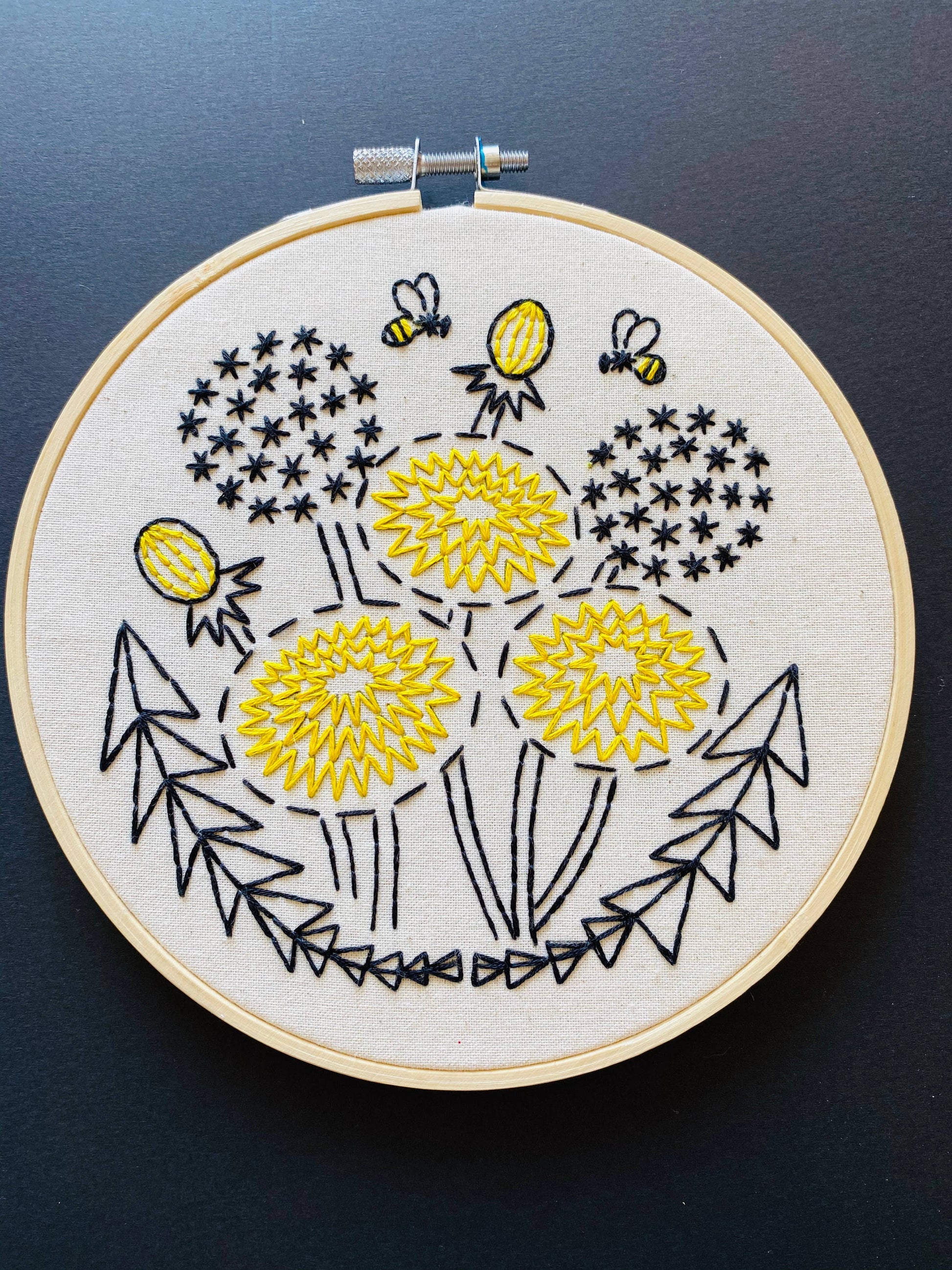 modern embroidery kit by Hook, Line & Sinker