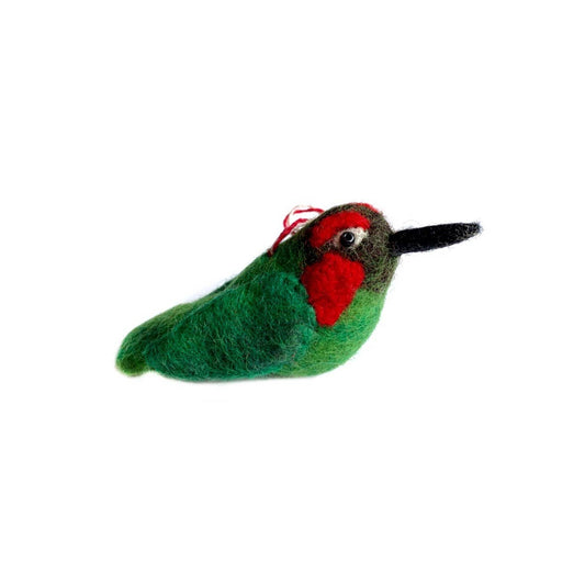 Hummingbird Felt Wool Ornament