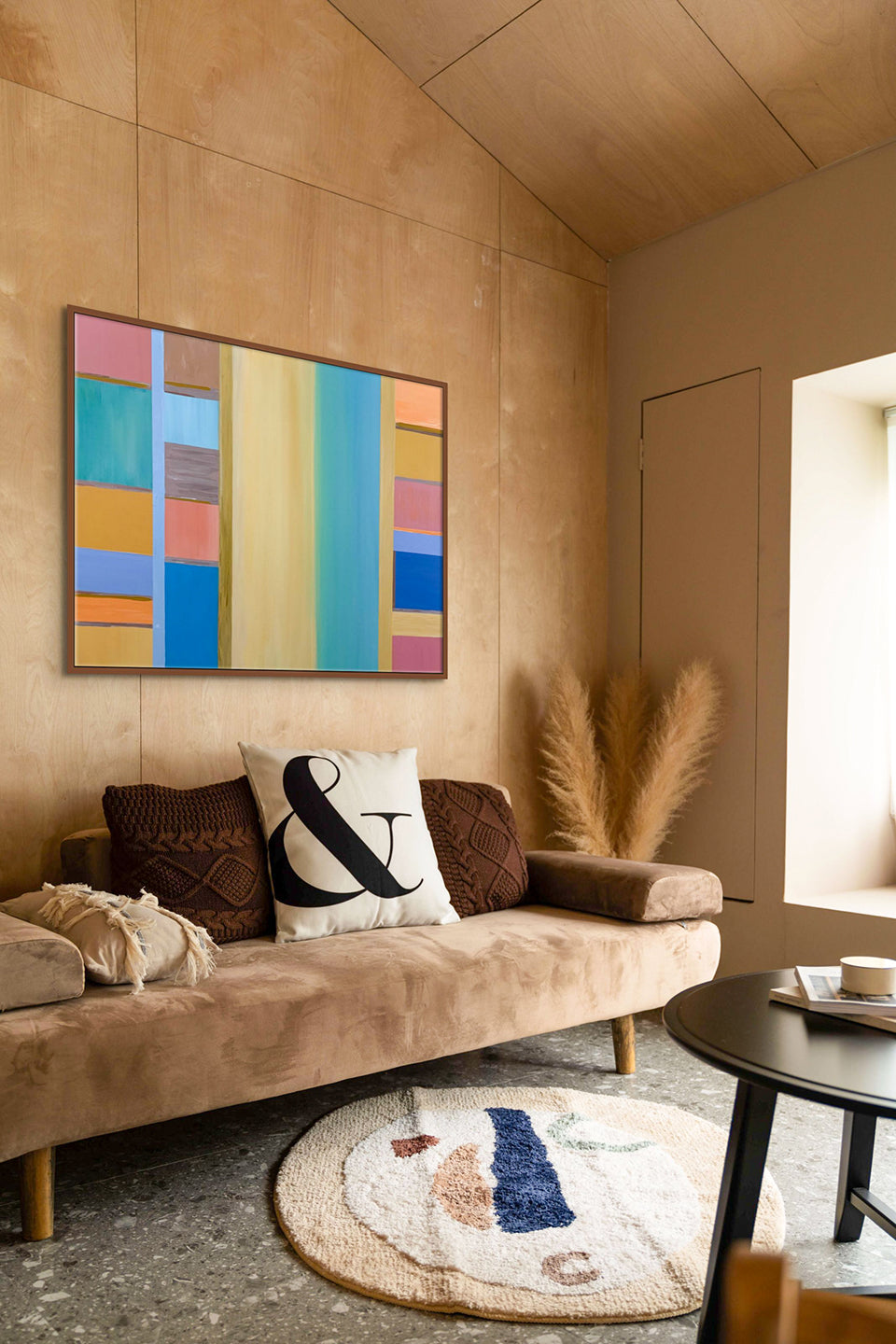 Enjoying Minimalism by Dorothea Sandra. abstract, contemporary painting featuring geometric shapes.