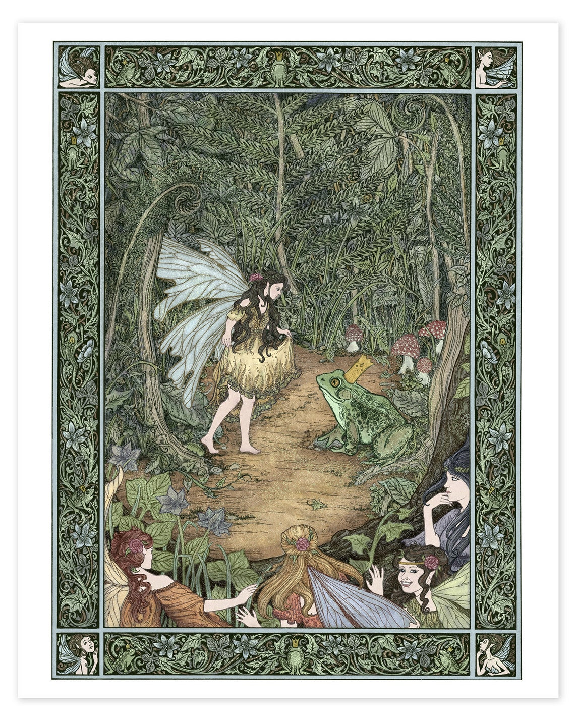 The Fairy and the Frog -Art Print