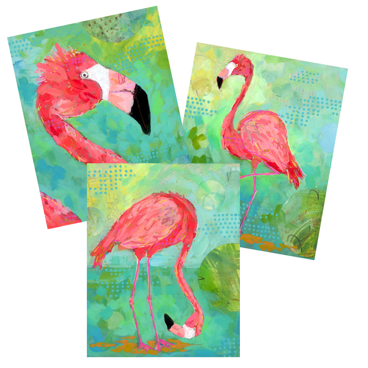 Flamingo Up - fine art print