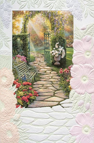 Garden Path Wedding/Anniversary Card