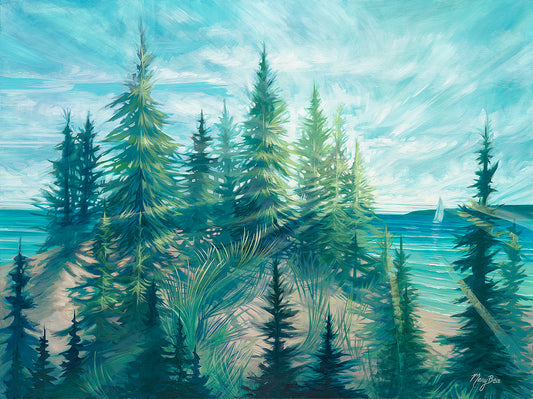 Pine Beach Fine Art Print