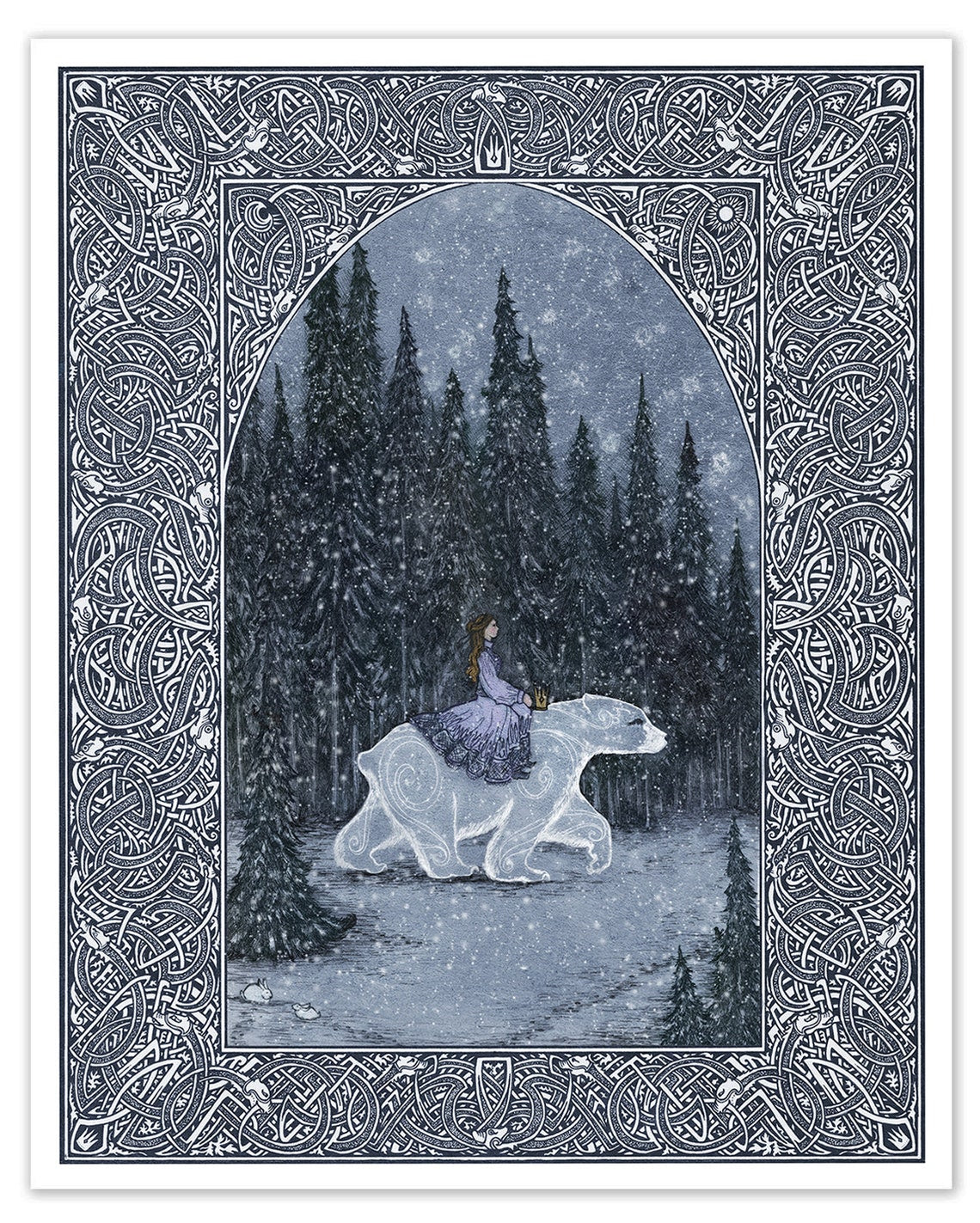 The Princess and the White Bear King – Art Print