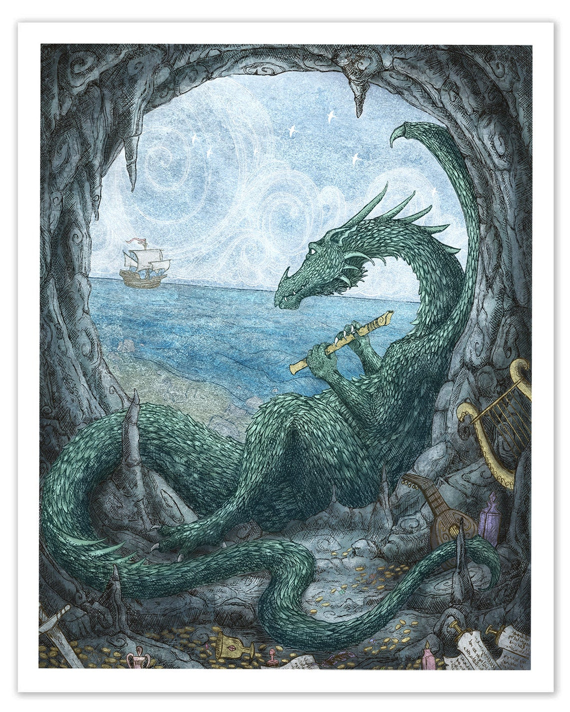 Puff the Magic Dragon - Art Print