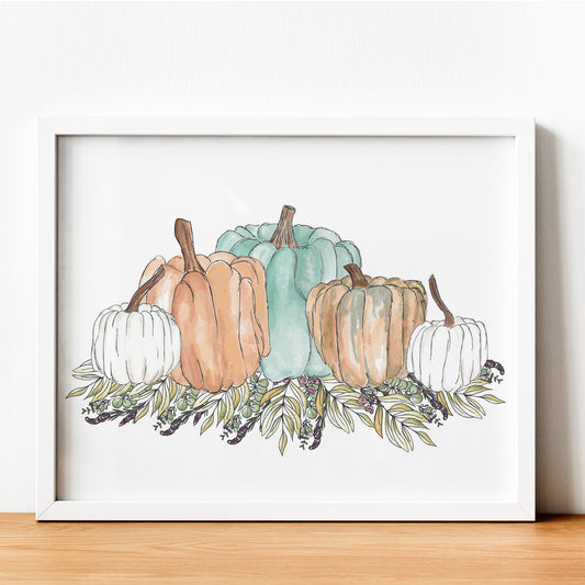 Fall Pumpkins - Fine Art Print