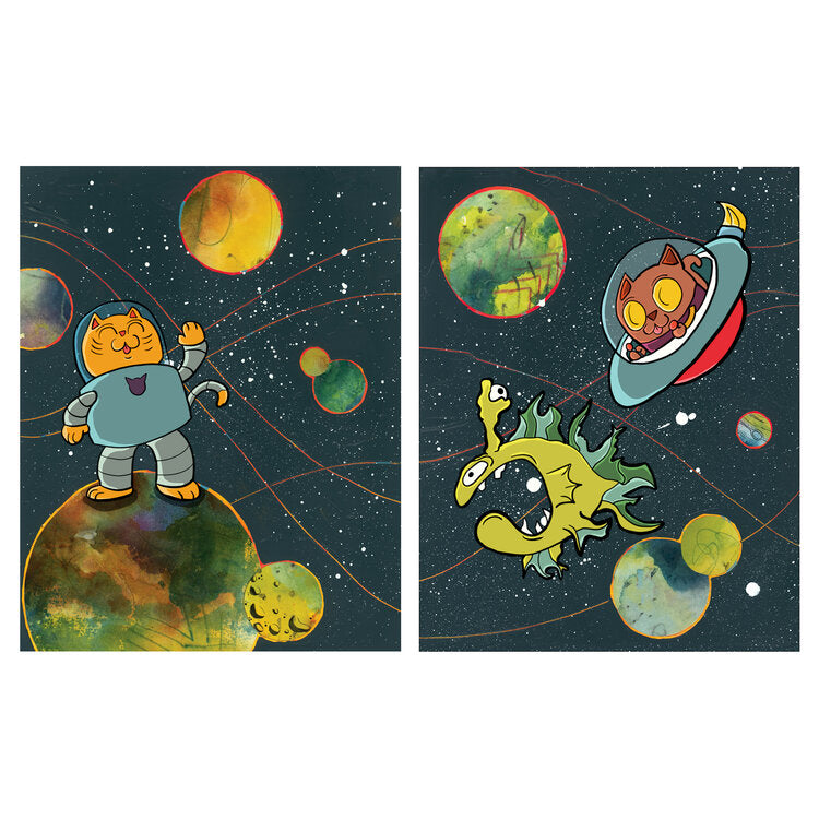 Space Cats 2 – fine art print