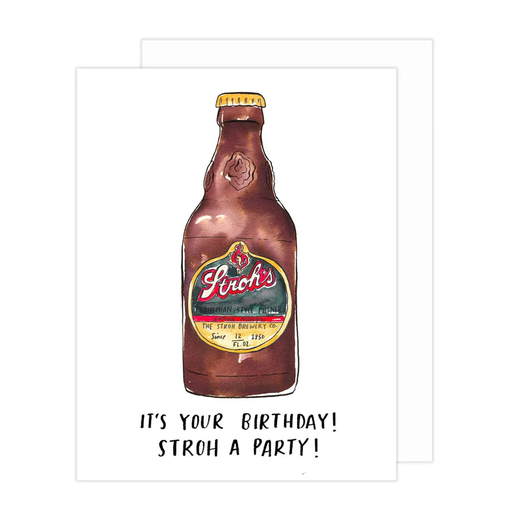 Stroh's Birthday – birthday card
