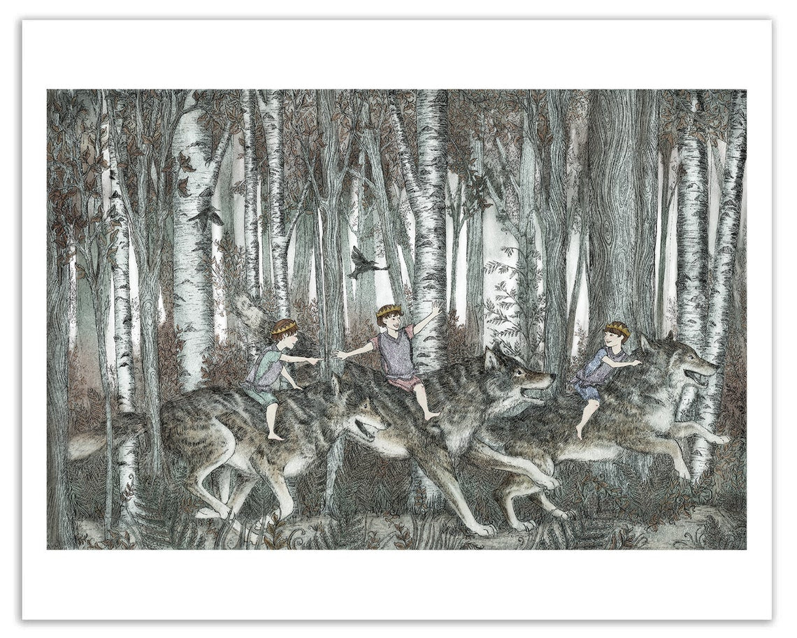 Wolf Princes - Art Print